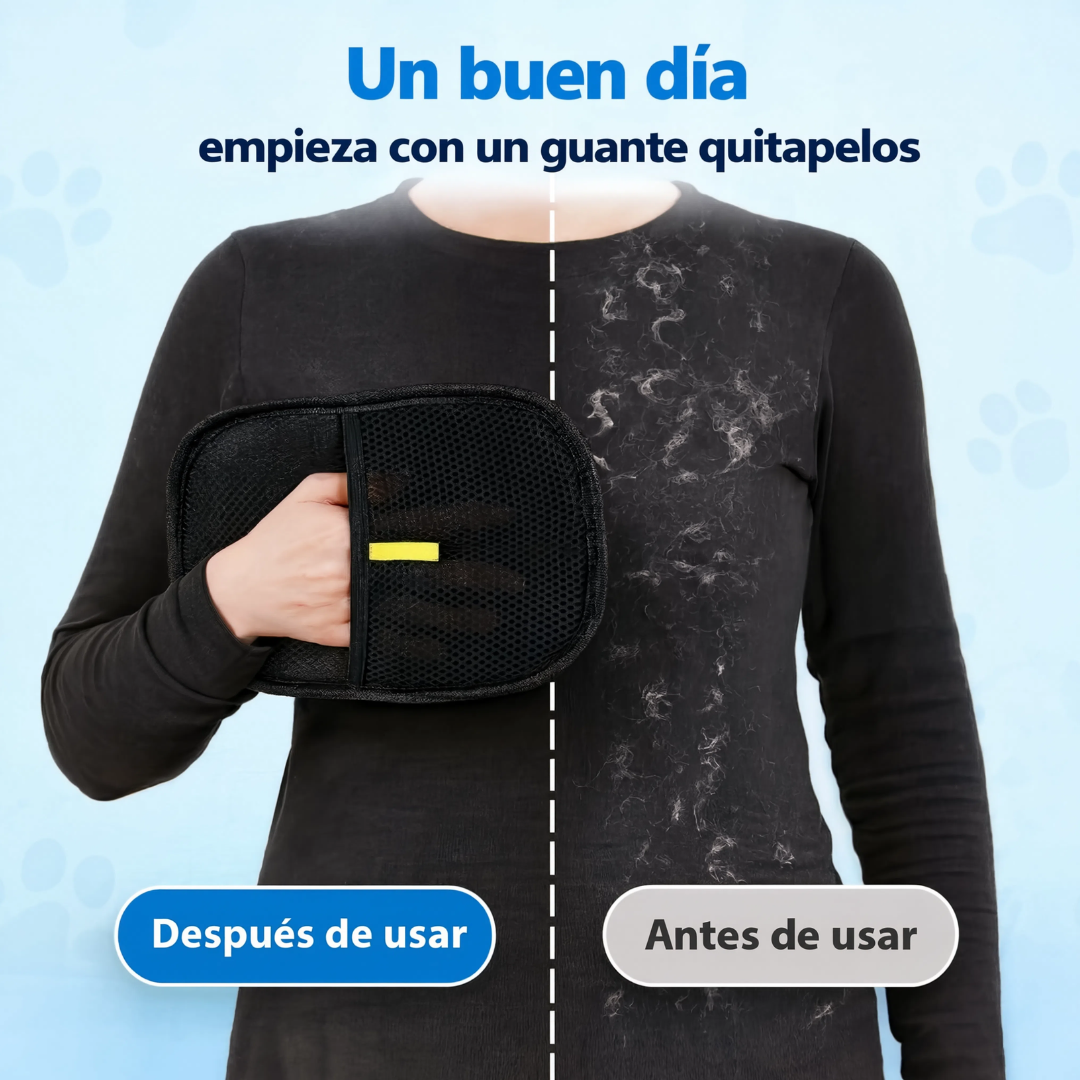 Guante quitapelos para mascotas