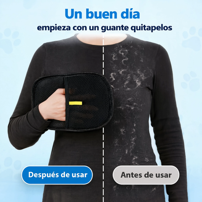 Guante quitapelos para mascotas