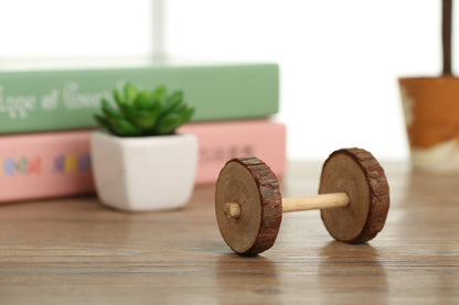 Set de juguetes de madera para hámsteres — ¡Diversión natural y sana!