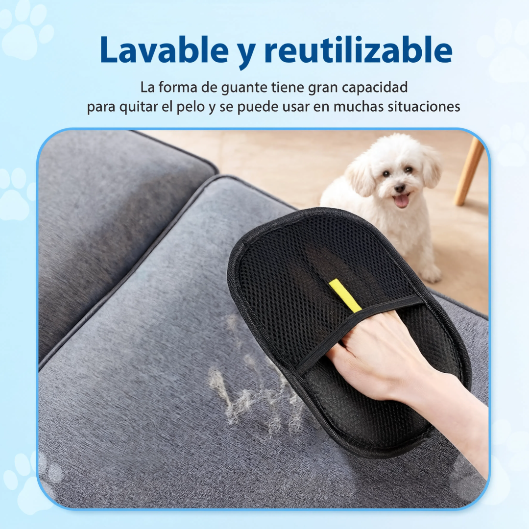 Guante quitapelos para mascotas