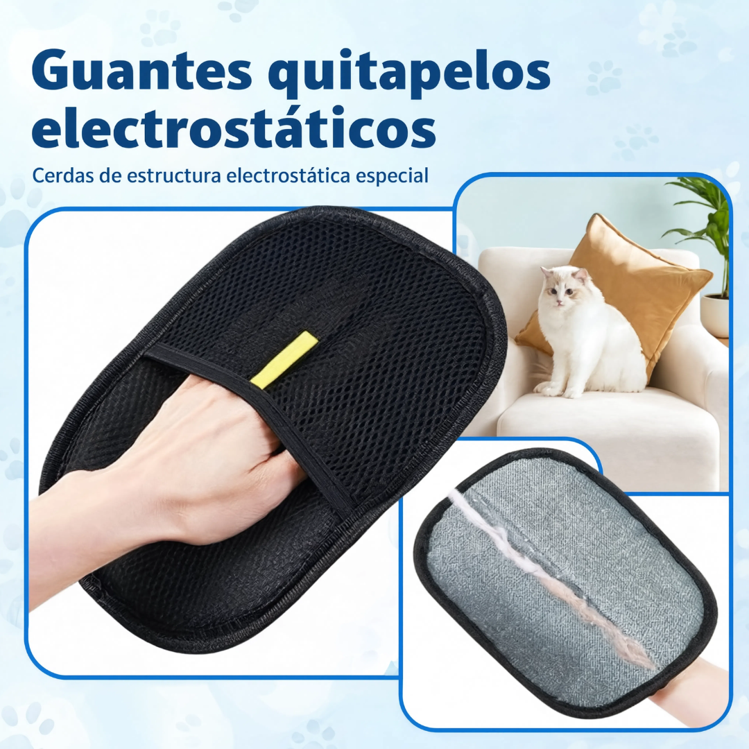 Guante quitapelos para mascotas