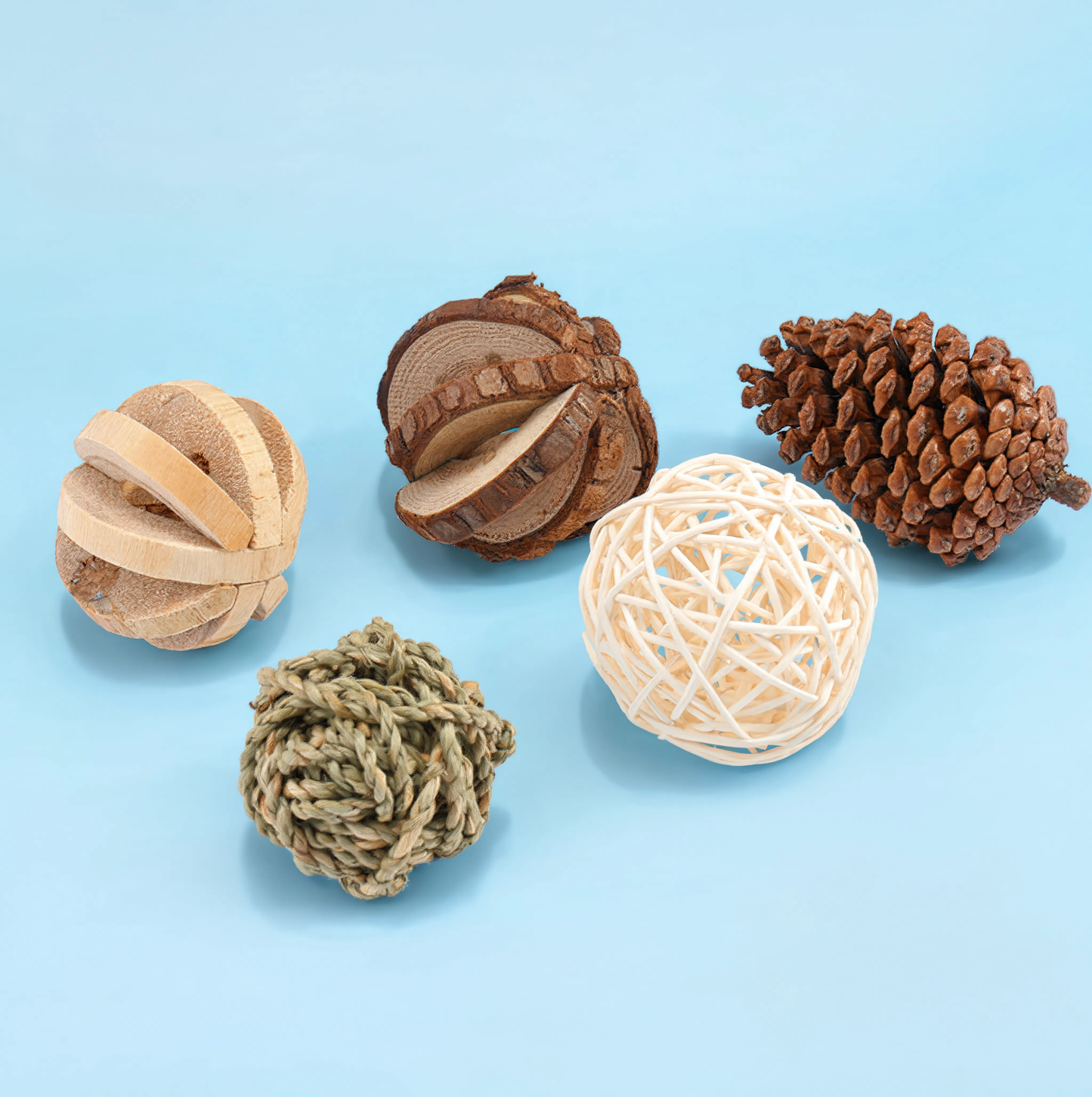 Set de juguetes de madera para hámsteres — ¡Diversión natural y sana!