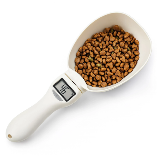 Báscula para comida de mascotas con pantalla LCD