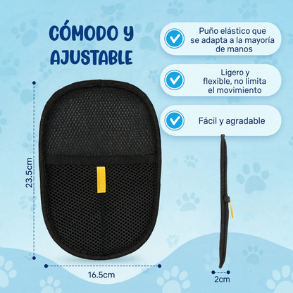 Guante quitapelos para mascotas