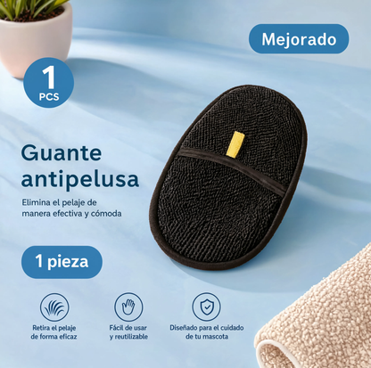Guante quitapelos para mascotas