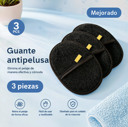 Guante quitapelos para mascotas